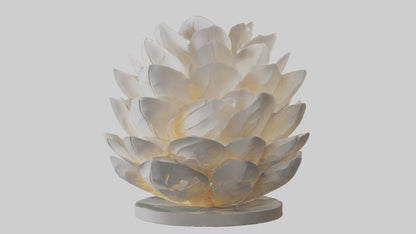 Organic Petal Design statue model 3D model