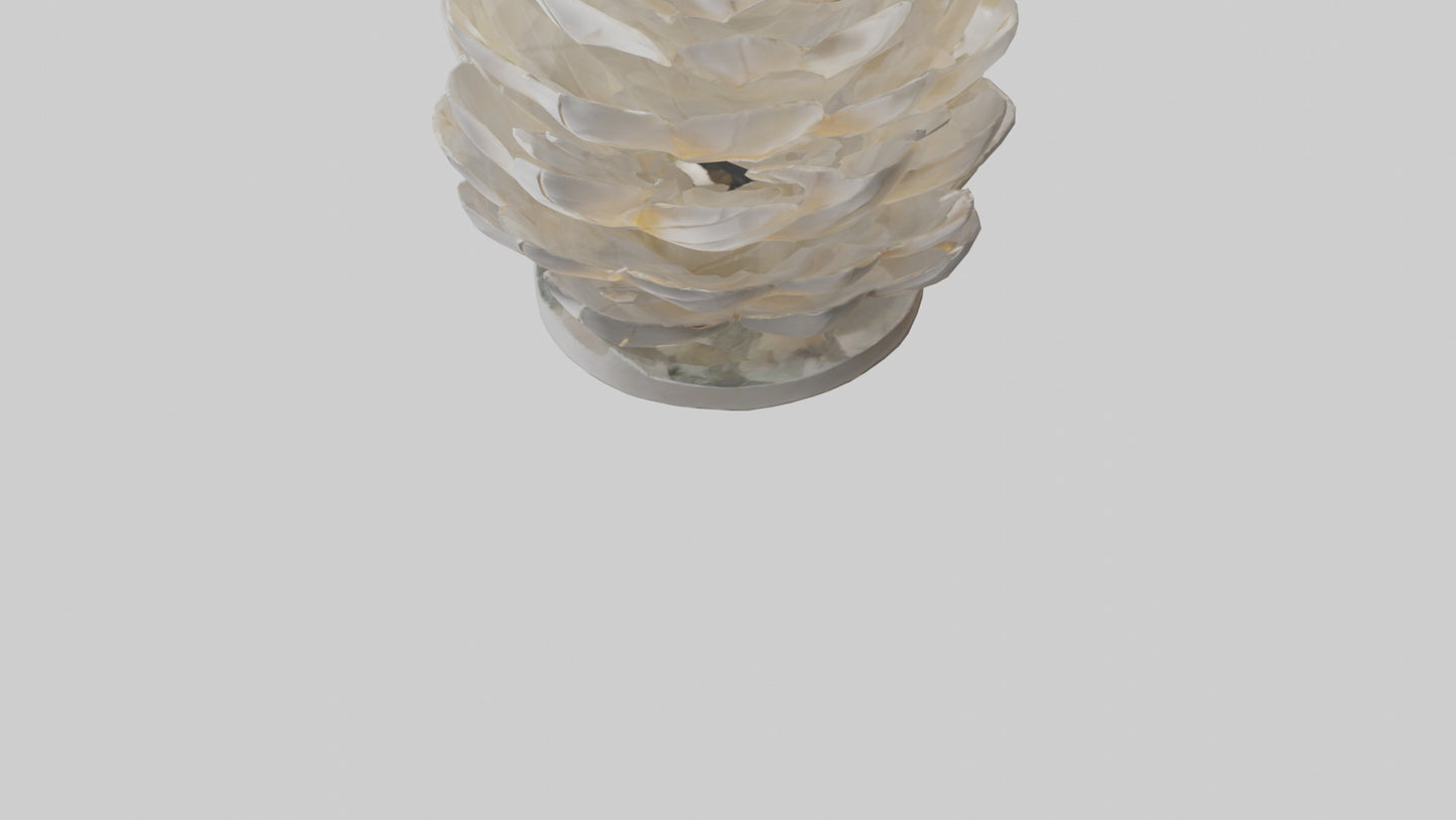 Organic Petal Design statue model 3D model