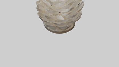 Organic Petal Design statue model 3D model