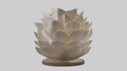 Organic Petal Design statue model 3D model
