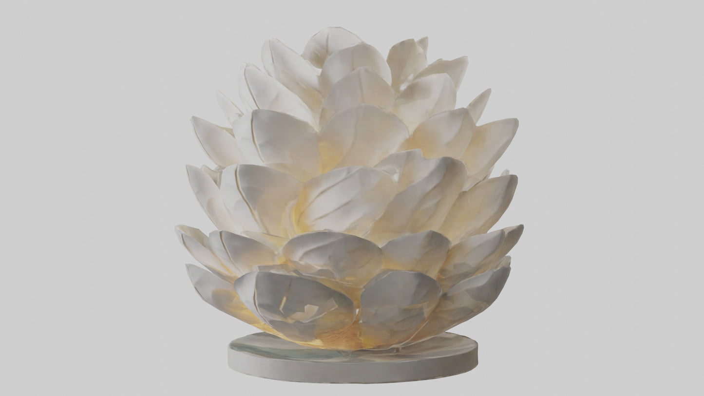 Organic Petal Design statue model 3D model