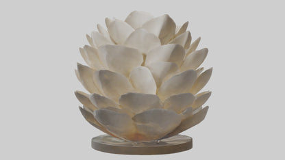 Organic Petal Design statue model 3D model