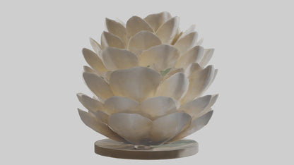 Organic Petal Design statue model 3D model