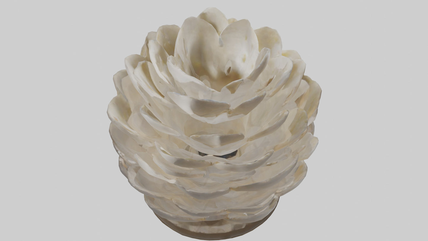 Organic Petal Design statue model 3D model