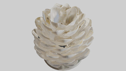 Organic Petal Design statue model 3D model