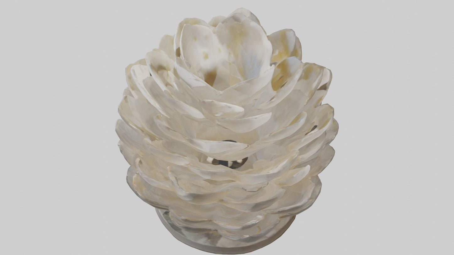 Organic Petal Design statue model 3D model