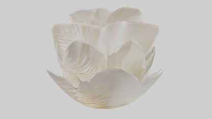 Organic Petal Spiral sculpture model 3D model