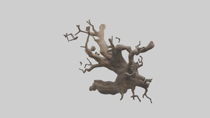 Organic Roots Sculpture statue model 3D model
