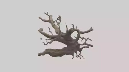 Organic Roots Sculpture statue model 3D model