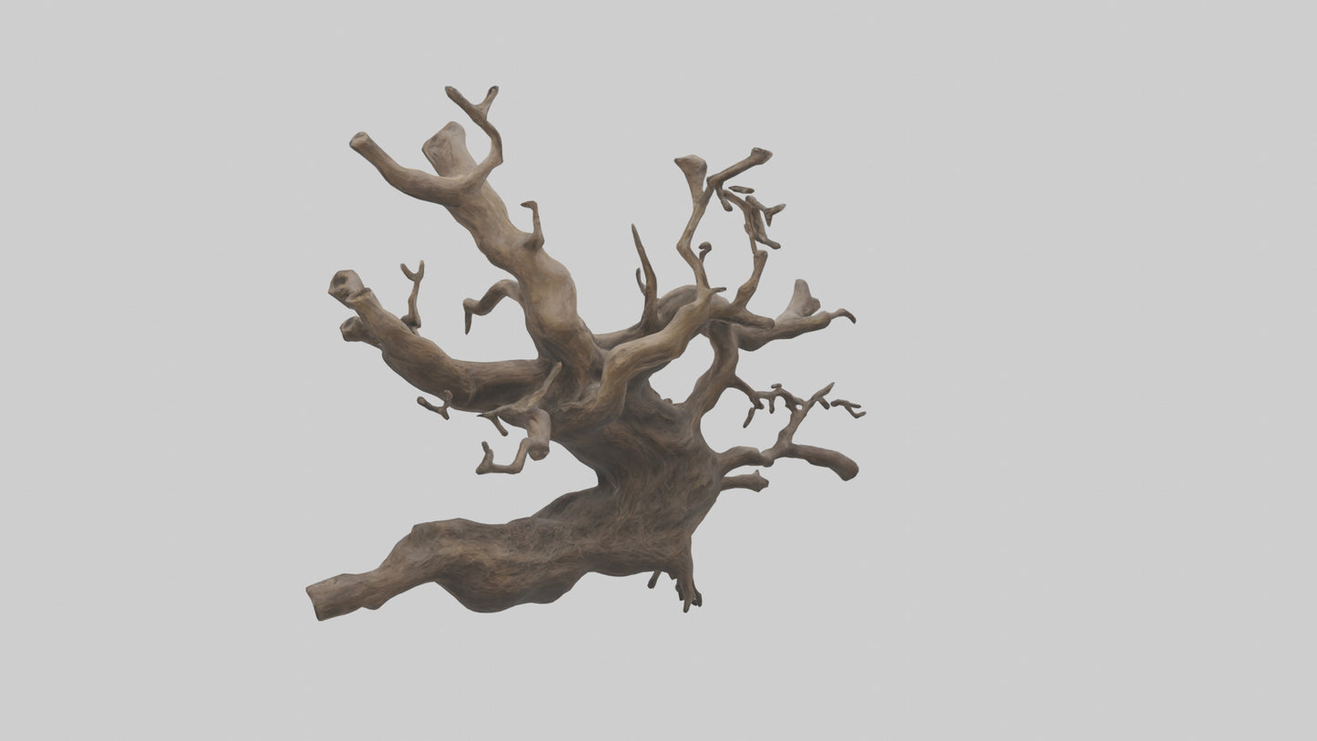 Organic Roots Sculpture statue model 3D model
