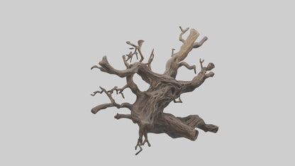 Organic Roots Sculpture statue model 3D model