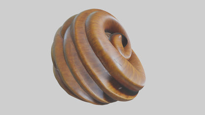 Organic Spiral Sculpture model 3D model