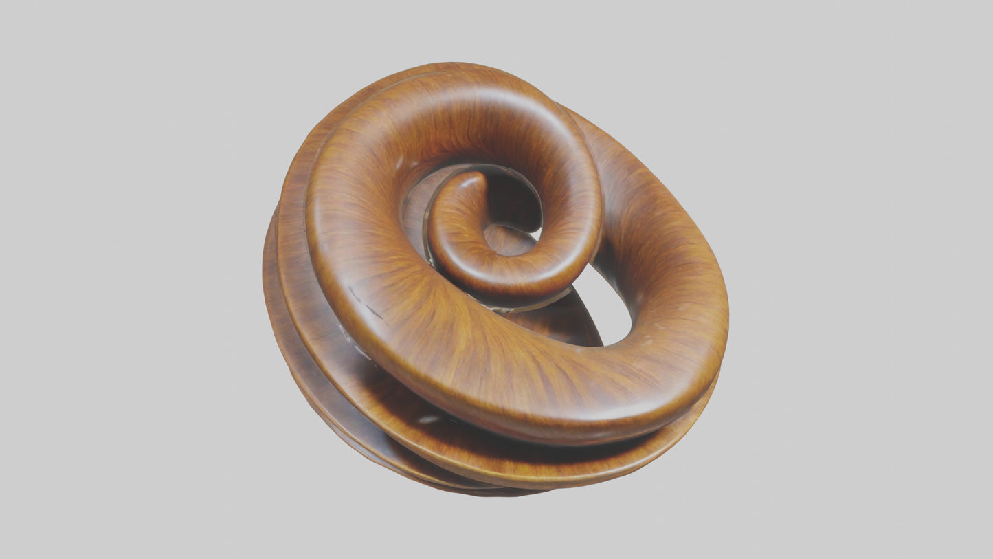 Organic Spiral Sculpture model 3D model