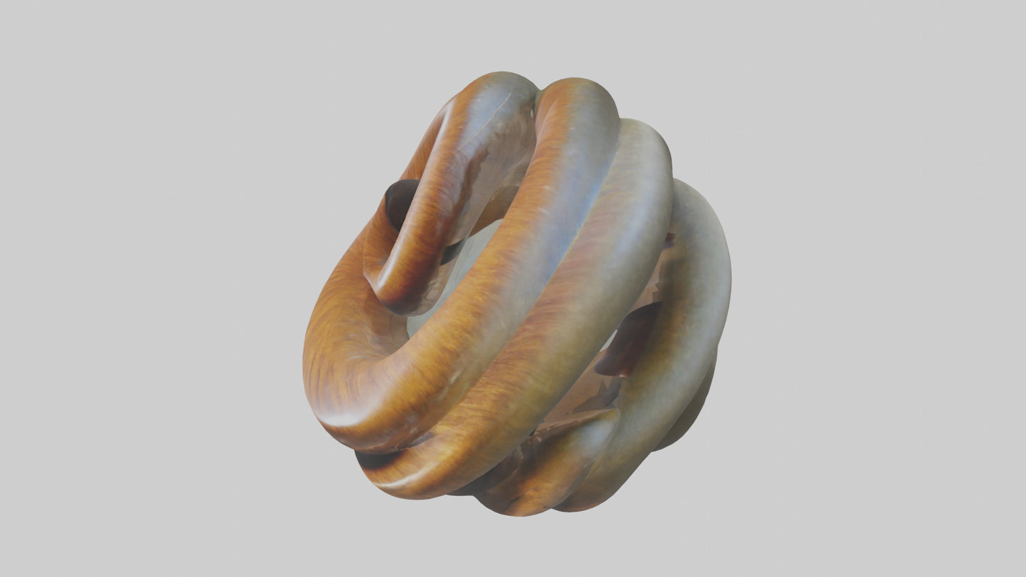 Organic Spiral Sculpture model 3D model