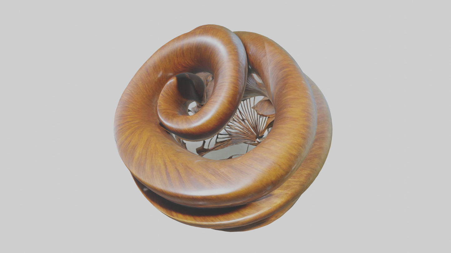 Organic Spiral Sculpture model 3D model