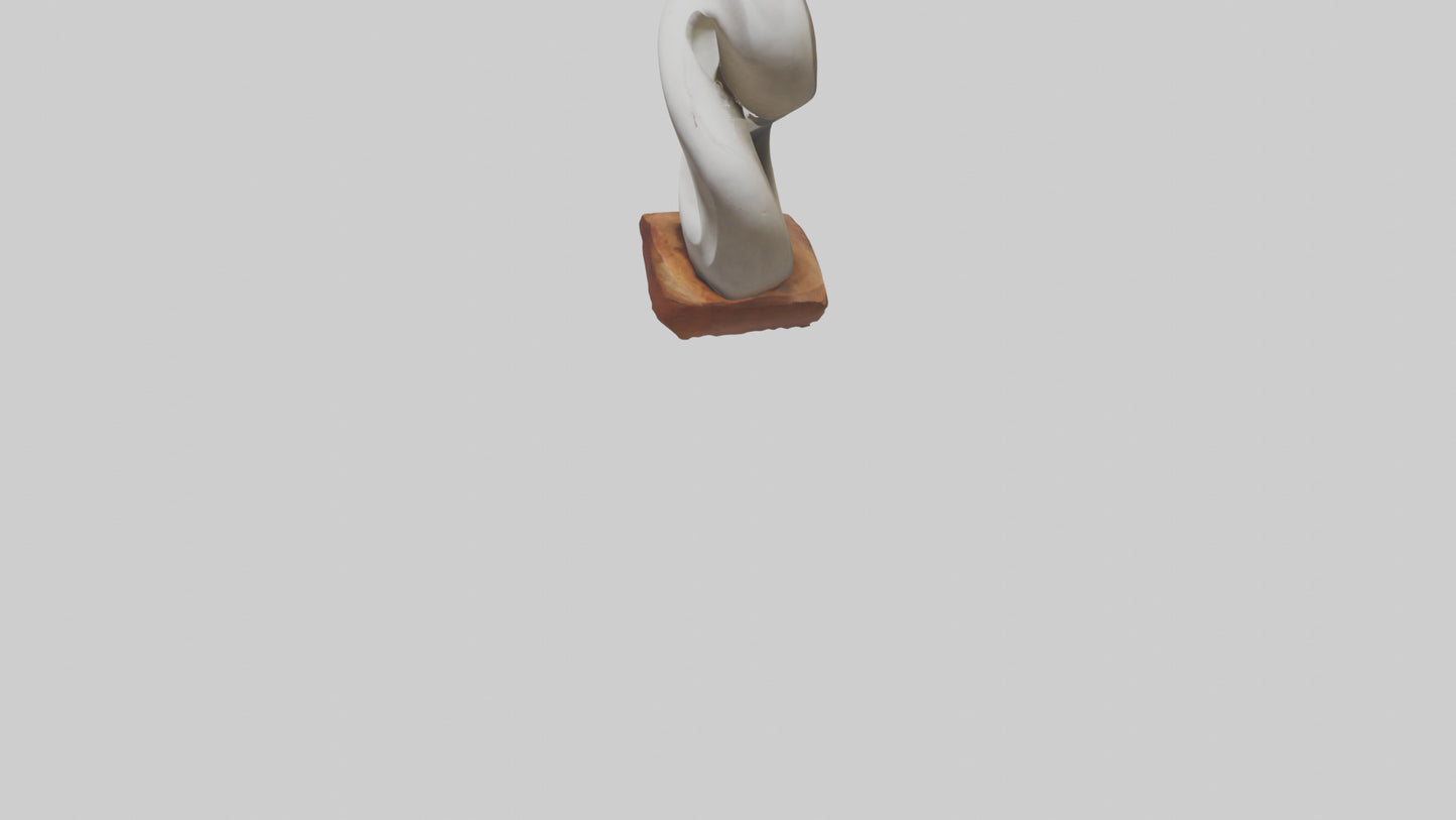 Organic Spiral Sculpture statue model 3D model