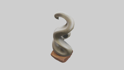 Organic Spiral Sculpture statue model 3D model