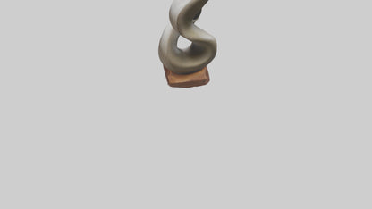 Organic Spiral Sculpture statue model 3D model