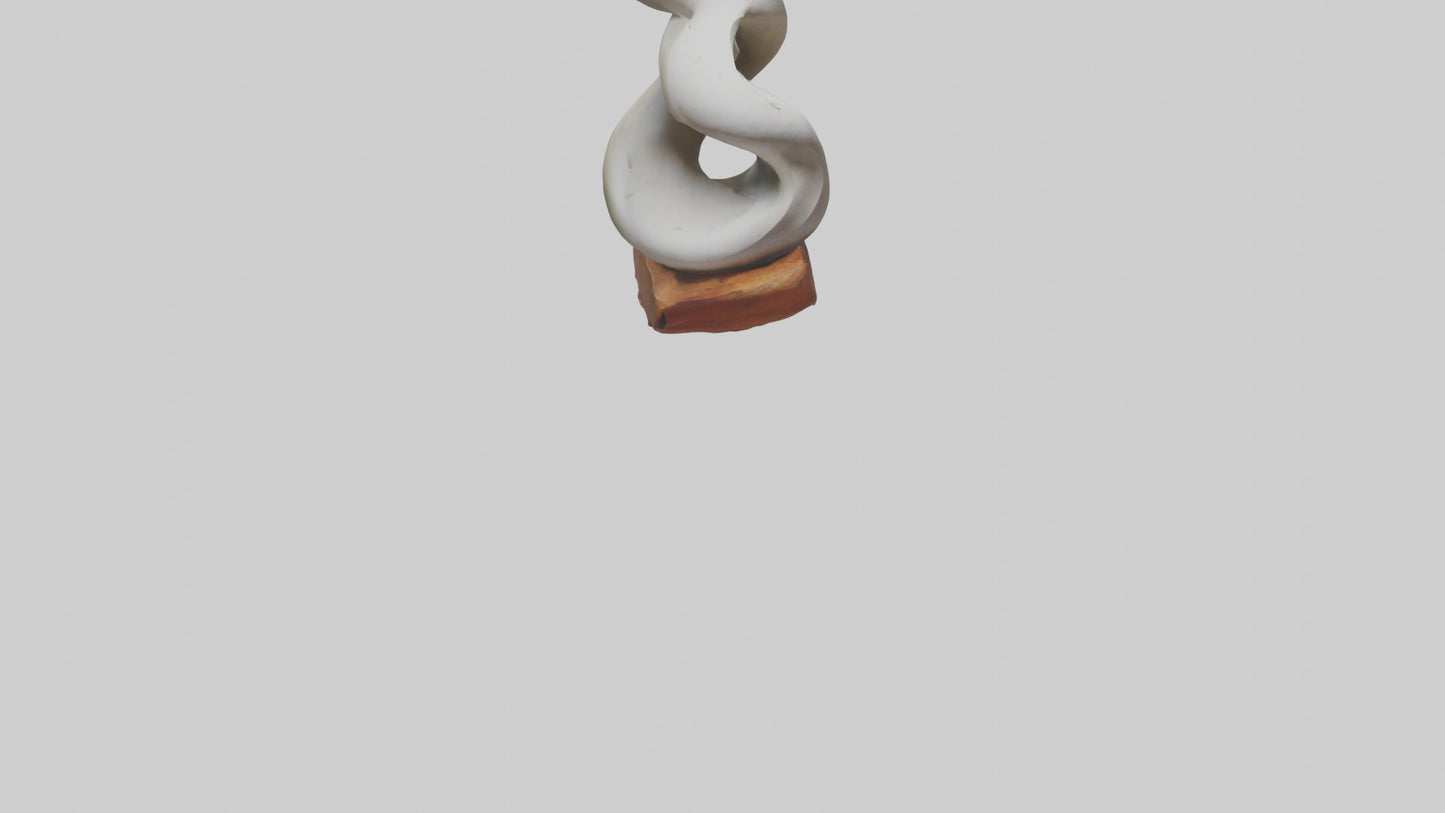 Organic Spiral Sculpture statue model 3D model