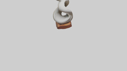 Organic Spiral Sculpture statue model 3D model