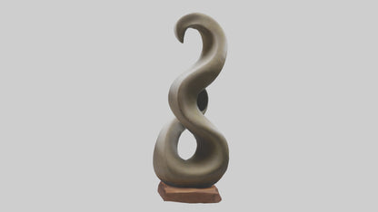 Organic Spiral Sculpture statue model 3D model