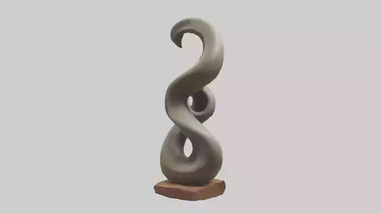 Organic Spiral Sculpture statue model 3D model
