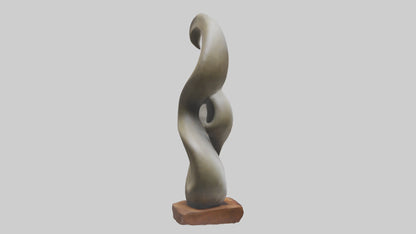 Organic Spiral Sculpture statue model 3D model