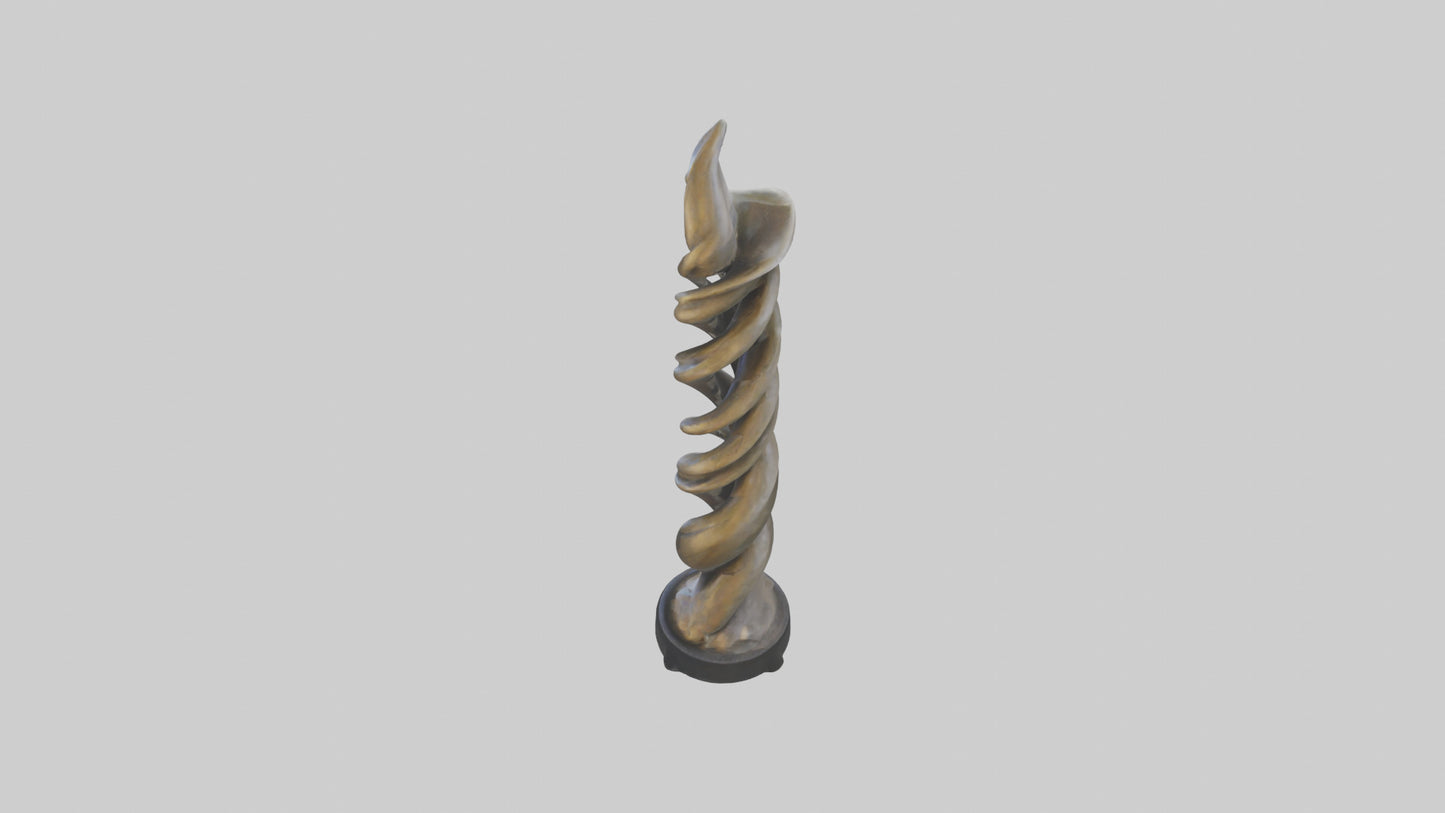 Organic Twist Statue model 3D model