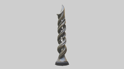 Organic Twist Statue model 3D model