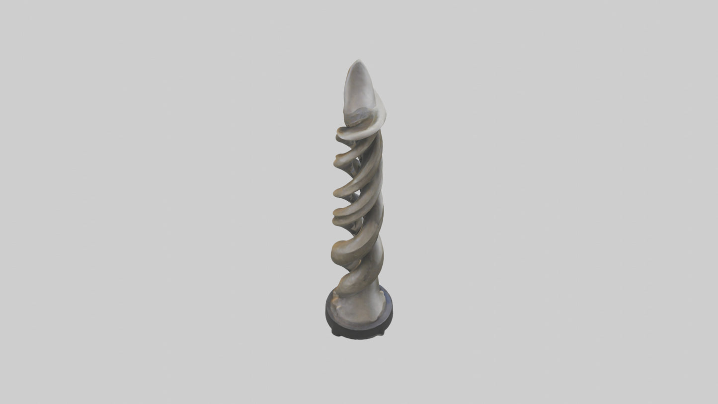 Organic Twist Statue model 3D model