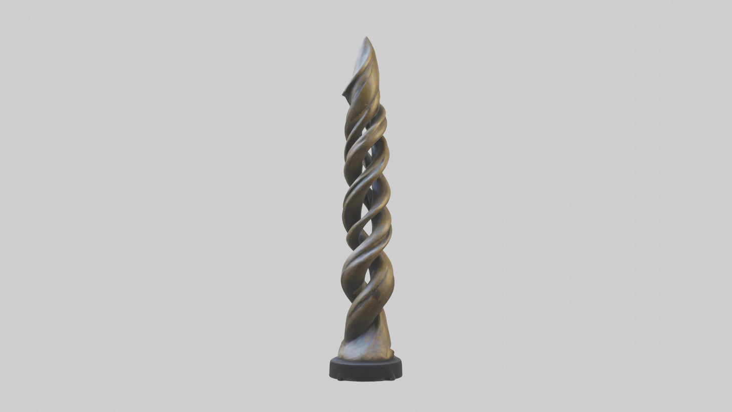 Organic Twist Statue model 3D model
