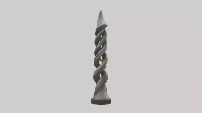 Organic Twist Statue model 3D model