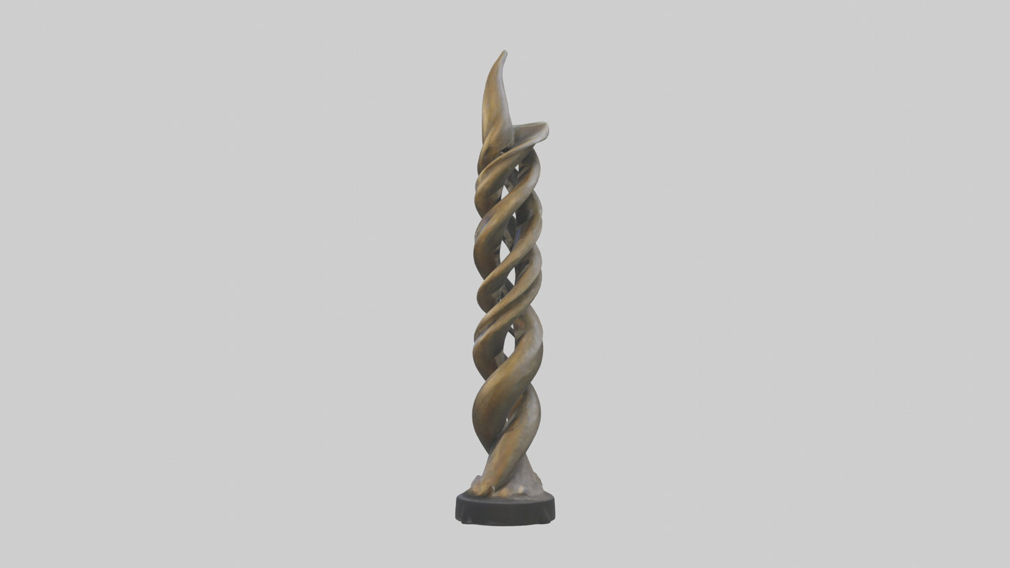 Organic Twist Statue model 3D model