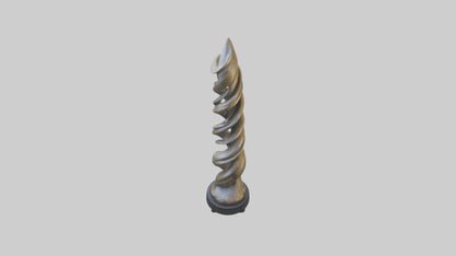 Organic Twist Statue model 3D model