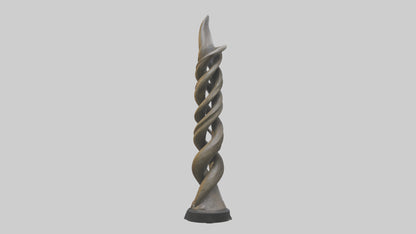 Organic Twist Statue model 3D model