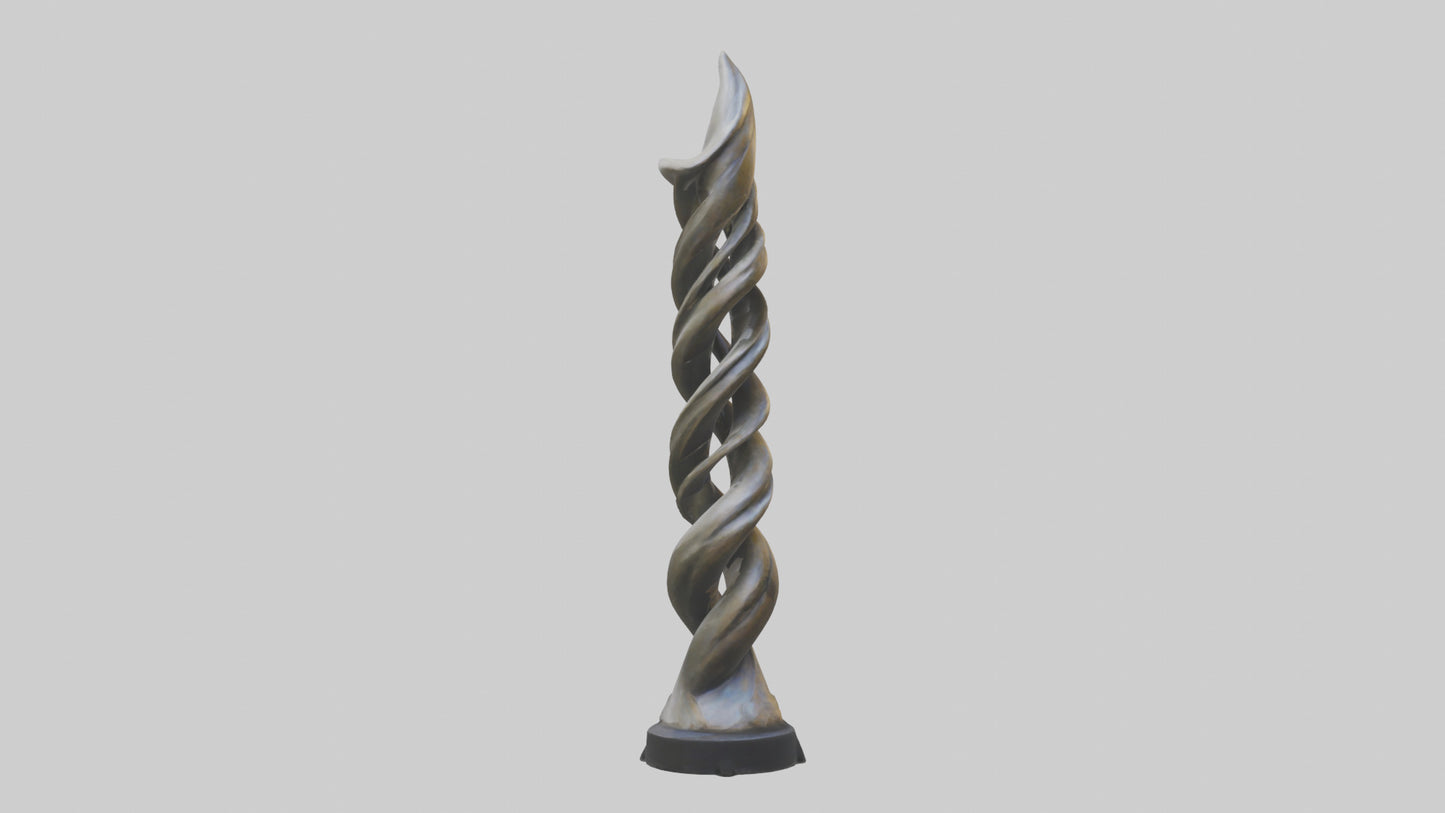 Organic Twist Statue model 3D model