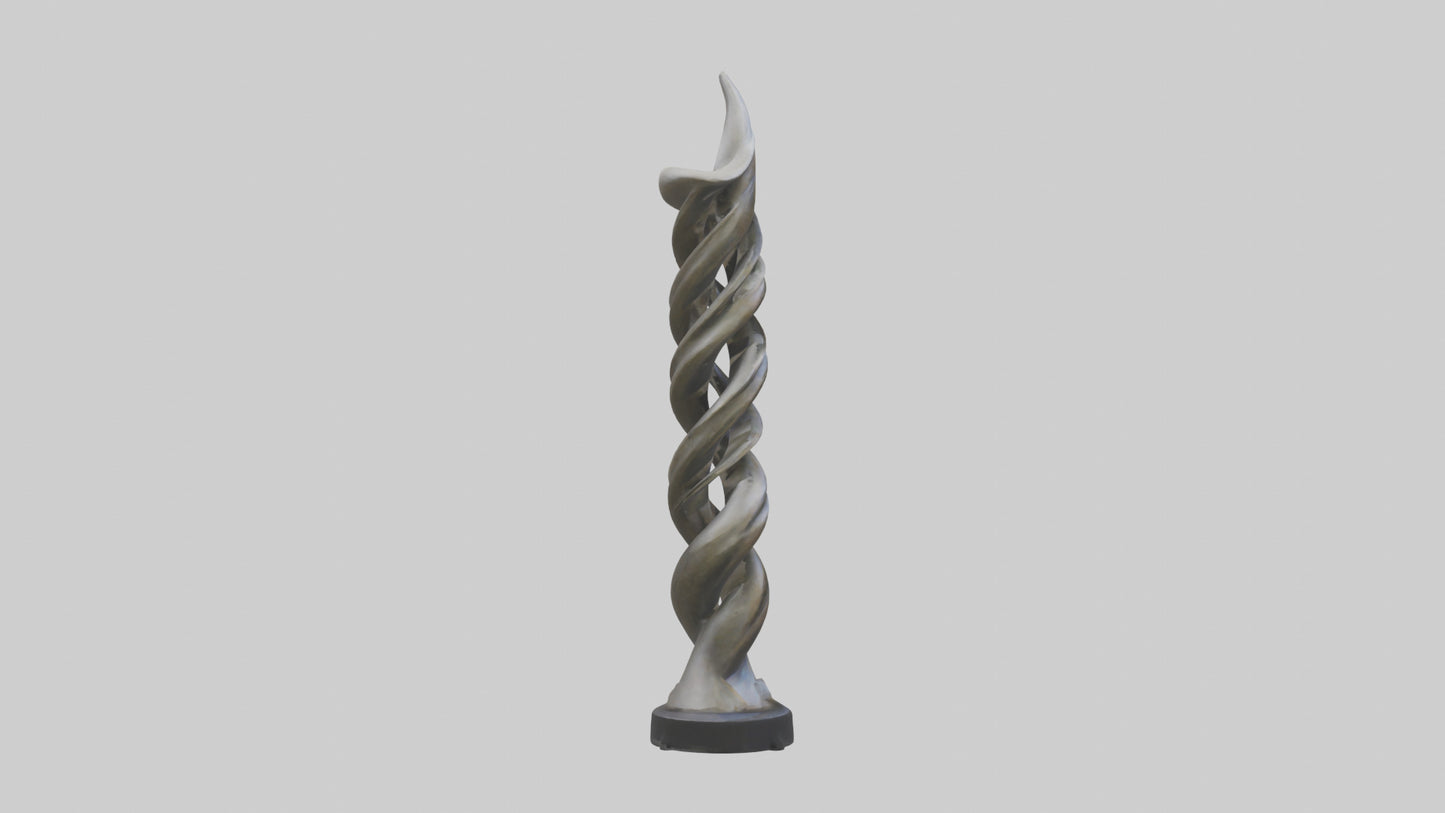 Organic Twist Statue model 3D model
