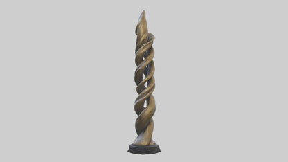 Organic Twist Statue model 3D model