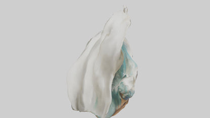 Organic Wave Sculpture model 3D model