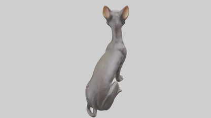 Oriental Shorthair statue model 3D model