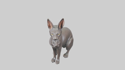 Oriental Shorthair statue model 3D model