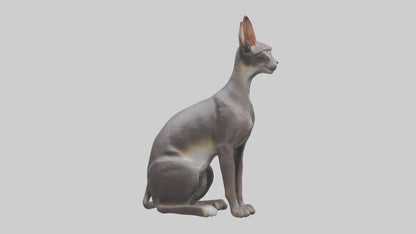 Oriental Shorthair statue model 3D model
