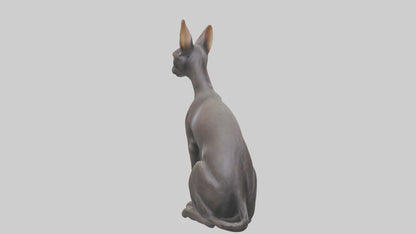 Oriental Shorthair statue model 3D model