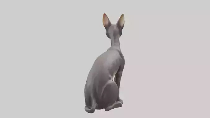 Oriental Shorthair statue model 3D model