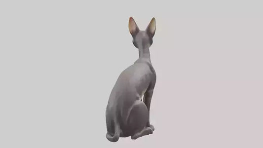 Oriental Shorthair statue model 3D model