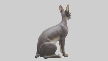 Oriental Shorthair statue model 3D model