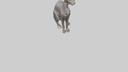 Oriental Shorthair statue model 3D model