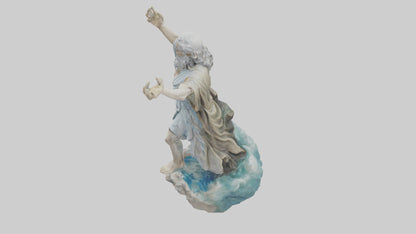 3D model oses splitting sea statue model VR / AR / low-poly