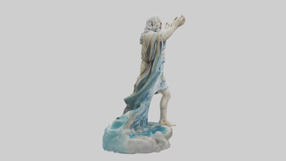 3D model oses splitting sea statue model VR / AR / low-poly