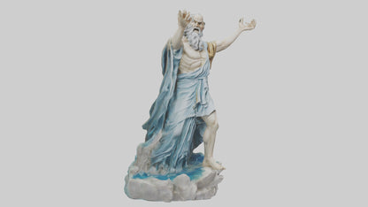 3D model oses splitting sea statue model VR / AR / low-poly